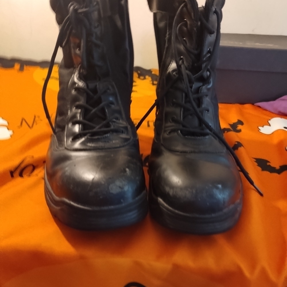 Nortiv 8 Black Boots Combat Boots All Weather Water Proof Size 14